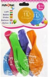  Boldog 11. születésnapot latex lufi 30cm 5db