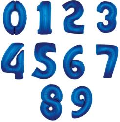  Számos fólia lufi kék 86 cm 0-9 szám