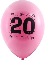  Évszámos 20. gumi lufi 30 cm-es 10 db-os csomag vegyes színekkel (8421332133204)
