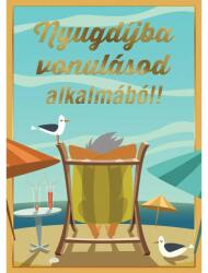 Cardex Tengerpart mintás Üdvözlőlap képeslap nyugdíjba vonulás alkalmából jókívánsággal (100CMC049)