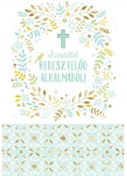 Cardex Üdvözlőlap képeslap Cardex Keresztelő alkalmából fiús H (50HAL989)