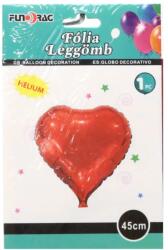  Fólia lufi 45 cm piros szív 610898