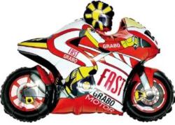  Fólia lufi Piros versenymotor 76cm (1025016P)