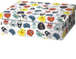 Cardex Díszdoboz T3 Cardex papírból szörnyecskés mintával 24x16x9cm 38177 (CSOM619)