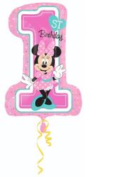  Minnie 1. születésnapra fólia lufi 91cm