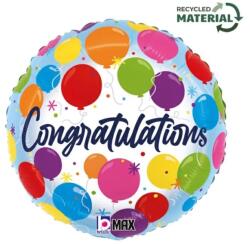  45 cm-es Congratulations lufis fólia lufi (1058026462P-P)