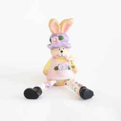  Nyuszi lány és fiú Kerámia Lógólábú 7x13 cm QXC110081