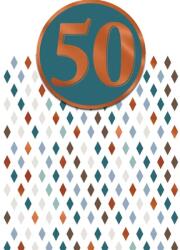 Cardex Üdvözlőlap képeslap 50. évszámos születésnapi Cardex (50CAR536)