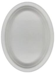  Cukornád papírtányér ovális 32 cm fehér környezettudatos (11300117)