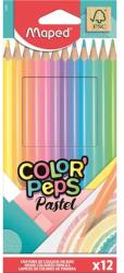 Maped Színes ceruza készlet pasztell színekben háromszögletű Maped Color Peps Pastel 12 db (832069FC)