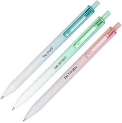 Spoko Golyóstoll műanyag kék írásszín nyomógombos pasztell test SPOKO 0168 Bein (S016899260)