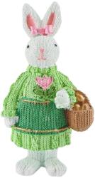  Húsvéti nyúl polyresin dekoráció kosárkával 8x14 cm HUAM115772 (HUAM115772)