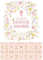 Cardex Üdvözlőlap képeslap Cardex Keresztelő alkalmából lányos H (50HAL990)