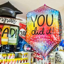  Fólia lufi ballagásra "Way to go" 4D kocka alakú 56 cm (1058025263-P)