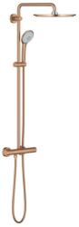 GROHE uphoria System 310 Zuhanyrendszer termosztátos csapteleppel, falra szereléshez, Brushed Warm Sunset szín 26075DL0 (26075DL0)