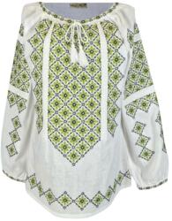 Rody s Forever D24 típusú női blúz, fehér/béka zöld, XL-es méret (R8921XL)