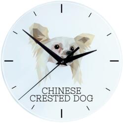 Art-Dog dekoratív óra, geometrikus kutya motívum, 30cm