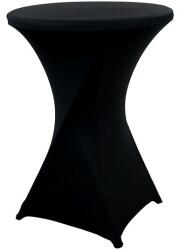 HomeDesign Étkezési asztalhuzat, Imbracam bútor, fekete, négyszögletes 80 x 110 cm, 90% poliészter, 10% elasztán, foltálló, gépben mosható (25D)