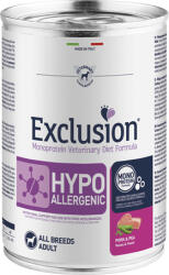 Exclusion Dog Monoprotein Vet Diet Exclusion Hypoallergenic Pork & Pea konzerv (12 x 400 g) 4.8kg