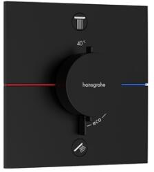 Hansgrohe ShowerSelect Comfort E falsík alatti termosztátos zuhanycsaptelep, 2 funkciós, matt fekete (HG-15572670)