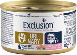 Exclusion Cat Monoprotein Vet Diet Urinary Pork & Pea and Rice konzerv (12 x 85 g) 1.02kg