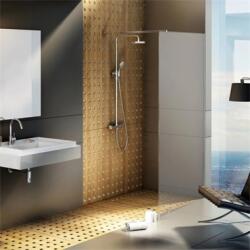 RAVAK Walk In Wall-140 v. 200 zuhanyfal fekete + transparent 140x200 cm (RAV-GW9WM0300Z1)