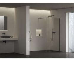 RAVAK Zuhanyfal, Walk In Wall-100x200 cm fekete merevítővel, transparent üveggel (RAV-GW9WA0300Z1C)