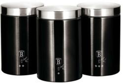 Berlinger Haus 3 konyhai konténerből álló készlet Fekete ezüst Berlinger Haus BH 6296 (BH6296)