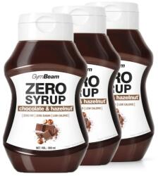 GymBeam - ZERO CSOKOLÁDÉ ÉS MOGYORÓ SZIRUP - 3 x 350 ML