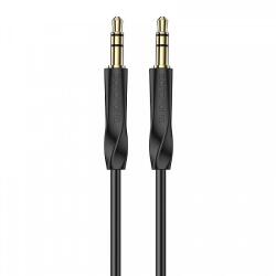 BOROFONE 3, 5 mm-ről 3, 5 mm-re átalakító audiokábel Borofone BL16, 1 m, fekete