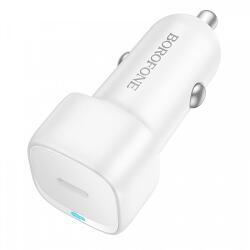 BOROFONE BZ34A Cloud autós töltő, 20W, 3A, 1 x USB-C, fehér