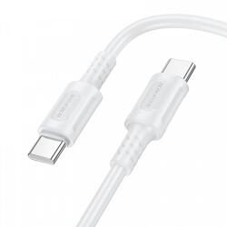 BOROFONE USB-C - USB-C kábel Borofone BX111 Feliz, 60W, 3A, 1m, fehér