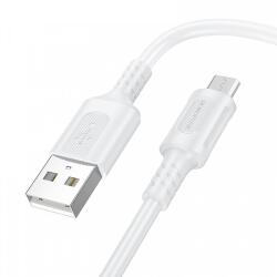 BOROFONE USB-A - microUSB kábel Borofone BX111 Feliz, 18W, 2A, 1m, fehér