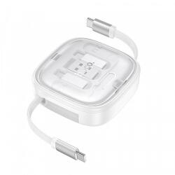 hoco. USB-C - USB-C kábel Hoco U140, 60W, 3A, 0, 95m, fehér
