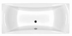 M-Acryl Amanda fehér színű egyenes akril kád 160x75 kádlábbal és peremrögzítővel (12021)