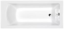 M-Acryl Fresh fehér színű egyenes akril kád 170x70 kádlábbal és peremrögzítővel (12121)