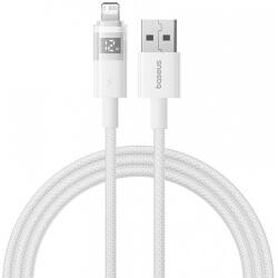 Baseus USB-A - Lightning kábel Baseus Display 2, 12W, 2.4A, 2m, fehér P10382700211-01