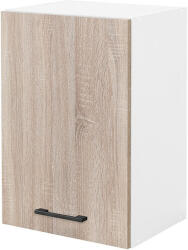 Elleci Praktik 40 felső szekrény 1 ajtós, fehér-sonoma tölgy (PR40F1AFHST)
