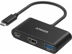 Anker USB-C - USB-C / HDMI / USB-A videó adapter Anker PowerExpand, fekete A8339HA1