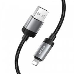 hoco. USB-A - Lightning kábel Hoco X117, 18W, 2.4A, 1m, fekete