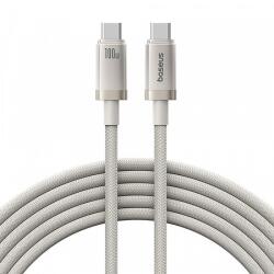 Baseus USB-C - USB-C kábel Baseus Titanium, 100W, 5A, 2m, ezüst P10378100G21-01
