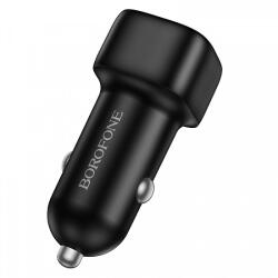BOROFONE BZ34B Cloud autós töltő, 38W, 3A, 1 x USB-A - 1 x USB-C, fekete