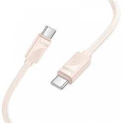 hoco. USB-C - USB-C kábel Hoco X114, 60W, 3A, 1m, Rózsaszín