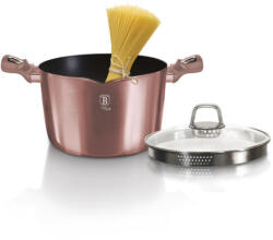 Berlinger Haus I-Rose Collection tészta- és rizsfőző fazék titán bevonattal, fedővel, 24 cm (BH-6038)