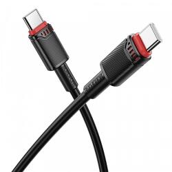 BOROFONE USB-C - USB-C kábel Borofone BX110 Beneficio, 60W, 3A, 1m, fekete