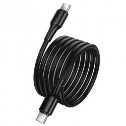 Hoco USB-C - USB-C kábel Hoco X120, 60W, 3A, 1m, fekete