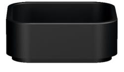 SAPHO KERASAN HAKO pultra helyezhető kerámiamosdó, 40x40 , matt fekete (554431) (554431)