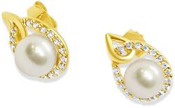 ÉkszerM Arany Tenyésztett Gyöngyös Stekkeres Fülbevaló AU 97092