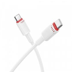 BOROFONE USB-C - USB-C kábel Borofone BX110 Beneficio, 60W, 3A, 1m, fehér