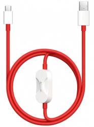 OnePlus USB-A - USB-C / Pogo Pin kábel OnePlus DL162, 80W, 8A, 1.2m, piros 5461100665